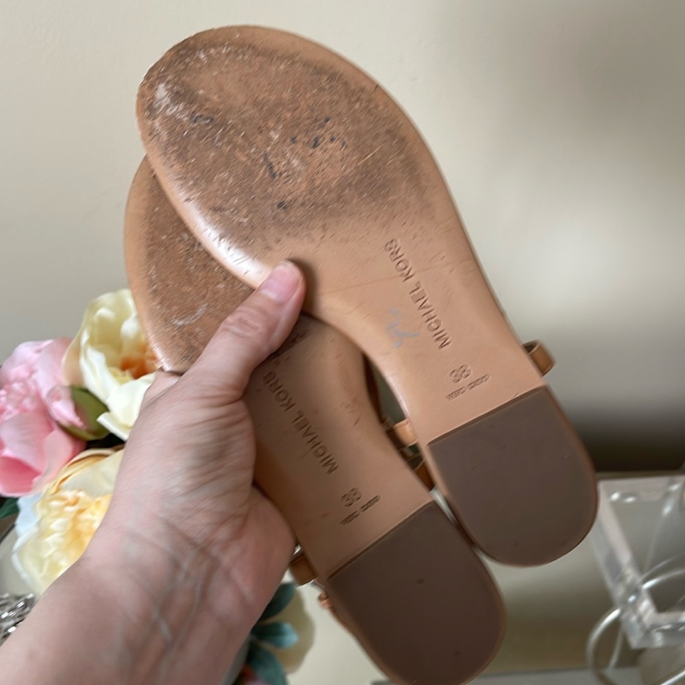 MICHAEL KORS COLLECTION Hanne Leather Sandals - Picture 5 of 9